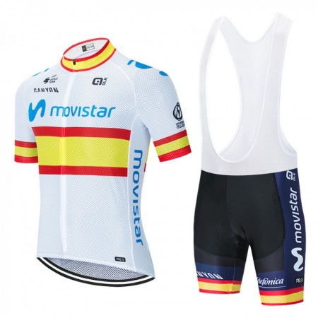 Set Kurzarmtrikot + Trägerhose 2020 Movistar Team N002